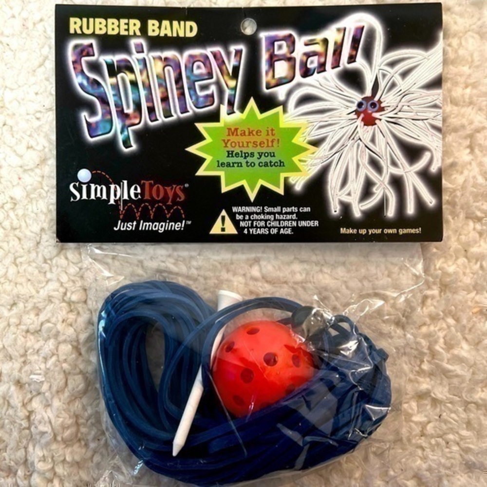 Simple Toys Rubber Band Spiney Ball Craft Toy